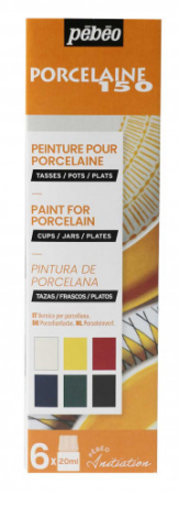 Sada barev na porcelán Porcelaine 6x20ml - 