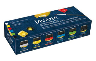 Sada barev na světlý a tmavý textil Javana 6x20ml - 