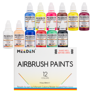 Sada barev pro airbrush Meeden 12x30ml - 