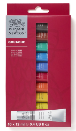 Sada kvašových barev W&N 10x12ml - 