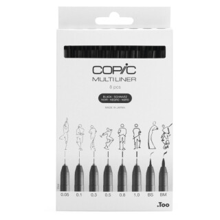Sada linerů Copic 8ks - 