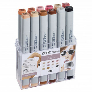 Sada markerů Copic Classic 12ks pleťové tóny - 