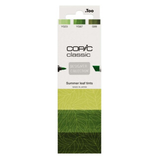 Sada markerů Copic Classic 3ks Summer leaf tints - 