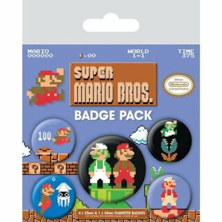 Sada odznaků Super Mario Bross - neuveden