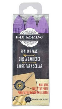 Sada pečetních vosků Manuscript 3ks – fialové - 