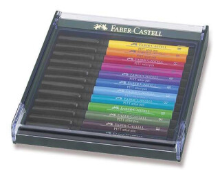 Sada popisovačů Faber-Castell 12ks základní odstíny - 