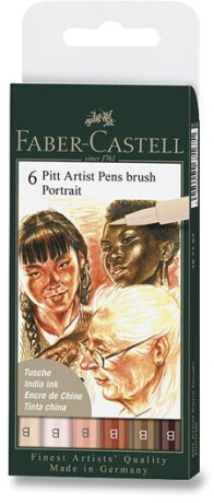 Sada popisovačů Faber-Castell 6ks – Portrét - 