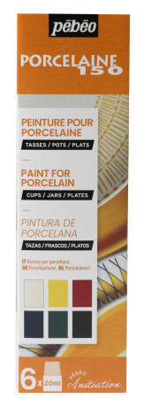 Sada barev na porcelán Porcelaine 6x20ml - 