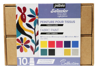 sada Setacolor Light Fabrics (10 × 45 ml) - 