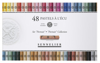 Sada suchých pastelů Ecu é l'écu Sennelier - Portrait, 48 kusů půlených pastelů - 