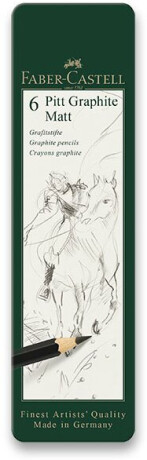 Sada tužek Faber-Castell Graphite matt - 6ks - 