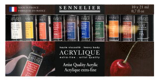 Sada uměleckých akrylových barev 10x21ml - 