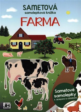 Sametová samolepková knížka Farma - neuveden