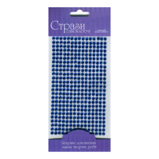 Samolepicí třpytivé kamínky 5mm 375ks – Blue - 