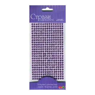 Samolepicí třpytivé kamínky 5mm 375ks – Violet - 