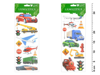Samolepky 1252 dopravní prostředky 34,5x12,5 cm - 