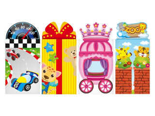 Samolepky 3D hrací set mix 1002 - 