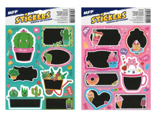 Samolepky jmenovky 1001 200x300 škrabací - 