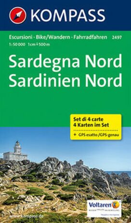 Sardegna Nord, Sardinien Nord 1:50 000 / turistická mapa KOMPASS 2497 - neuveden