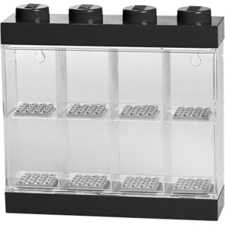 LEGO sběratelská skříňka na 8 minifigurek - černá - neuveden