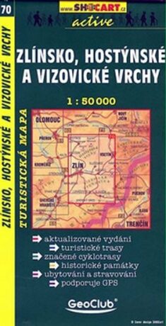 Zlínsko, Hostýnské a Vizovické vrchy 1:50 000 - neuveden