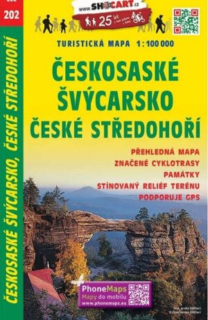 SC 202 Českosaské Švýcarsko, České středohoří 1:100 000 - neuveden
