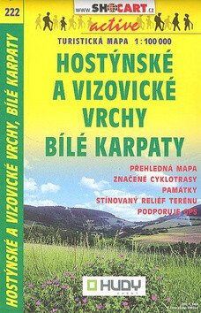 SC 222 Hostýnské a Vizovické vrchy, Bílé Karpaty 1:100 000 - neuveden