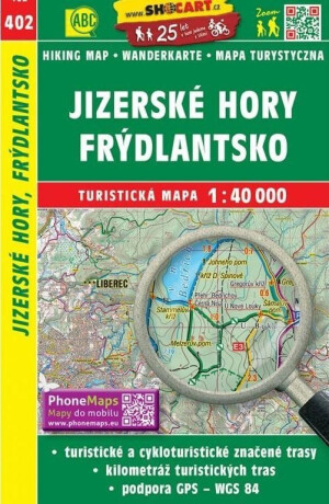 SC 402 Jizerské hory, Frýdlantsko 1:40 000 - neuveden