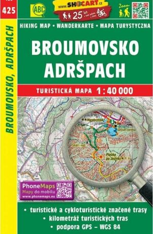 SC 425 Broumovsko, Adršpach 1:40 000 - neuveden