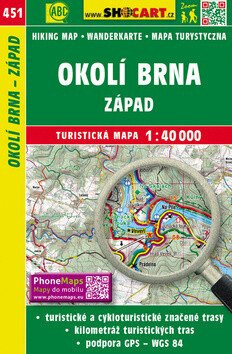 SC 451 Okolí Brna, západ 1:40 000 - neuveden