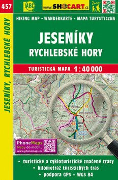 SC 457 Jeseníky, Rychlebské hory 1:40 000 - neuveden