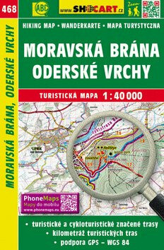 Moravská Brána, Oderské vrchy 1:40 000 - neuveden