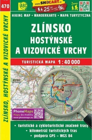 Zlínsko, Hostýnské a Vizovické vrchy 1:40 000 - neuveden