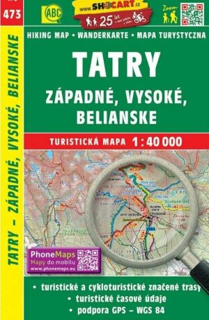 SC 473 Vysoké Tatry + Západné, Belianské 1:40 000 - neuveden