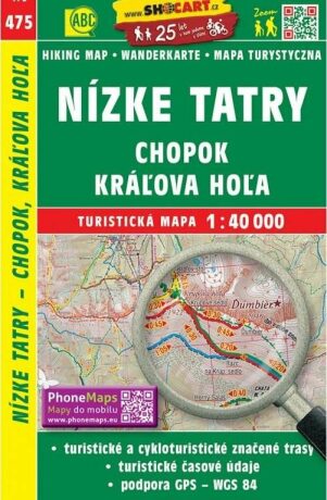 SC 475 Nízké Tatry - Chopok, Kráľova Hoľa 1:40 000 - neuveden
