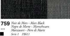 Sennelier oil stick 38ml – 759 Mars Black - 
