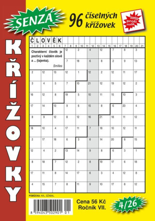Senza číselné křížovky 4/2026 - neuveden