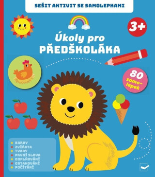 Sešit aktivit se samolepkami Úkoly pro předškoláka 3+ - 