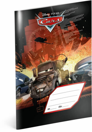 Cars Brown sešit A5, 40 listů, nelinkovaný - neuveden
