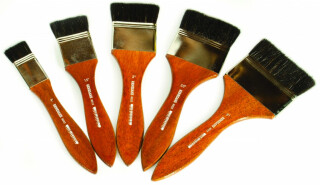 Široký štětec Renesans 8022 krátké přírodní štětiny – velikost 3,8cm - 