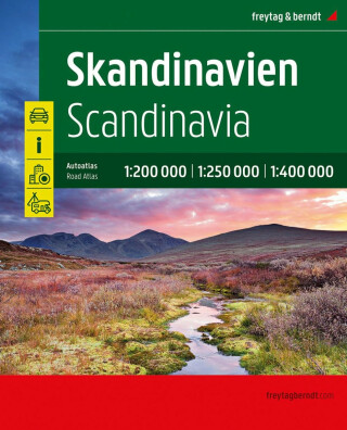 Skandinávie 1:200 000 - 1:400 000 / autoatlas - 