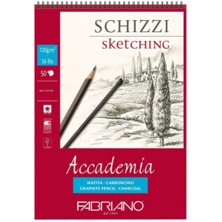 Skicák Fabriano Accademia A3 120g spirálový - 
