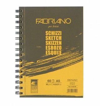 Skicák Fabriano Schizzi 90g A5 long side - 