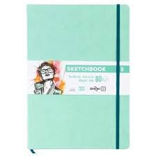 Sketchbook Darwi A4 Mint green - 