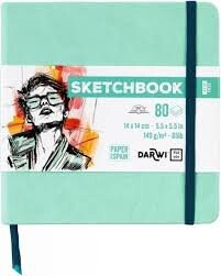 Sketchbook Darwi 14x14 Mintgreen - 