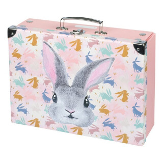 Skládací školní kufřík Bunny s kováním - 