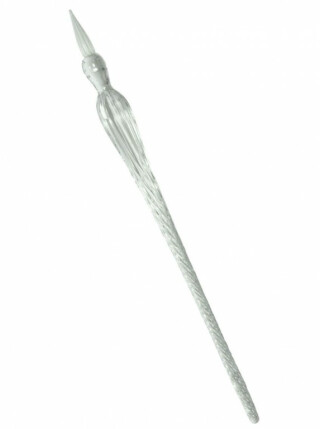 Skleněné kaligrafické pero bílé - 