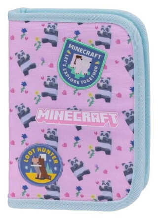 Školní penál jednopatrový Minecraft Panda - -