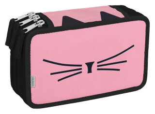 Školní penál třípatrový Cat lady - 