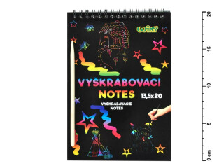 Škrabací obrázek 892009 blok 20x13,5cm/12listů - 